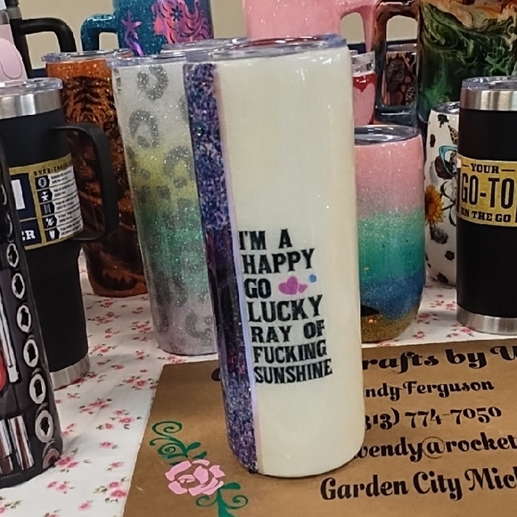 Other - Colorful Insulated Tumbler with Inspirational Quote